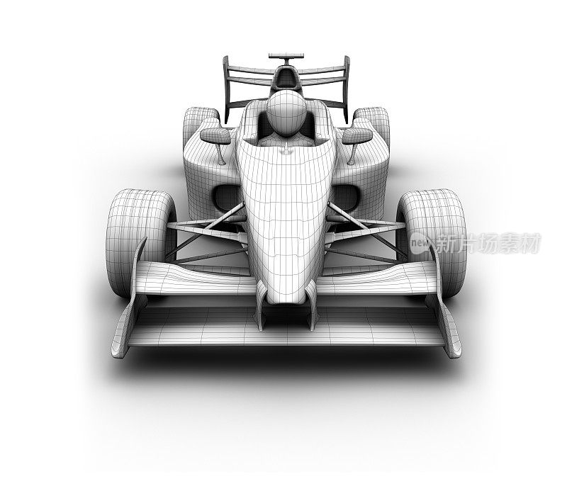 3D F1赛车线渲染